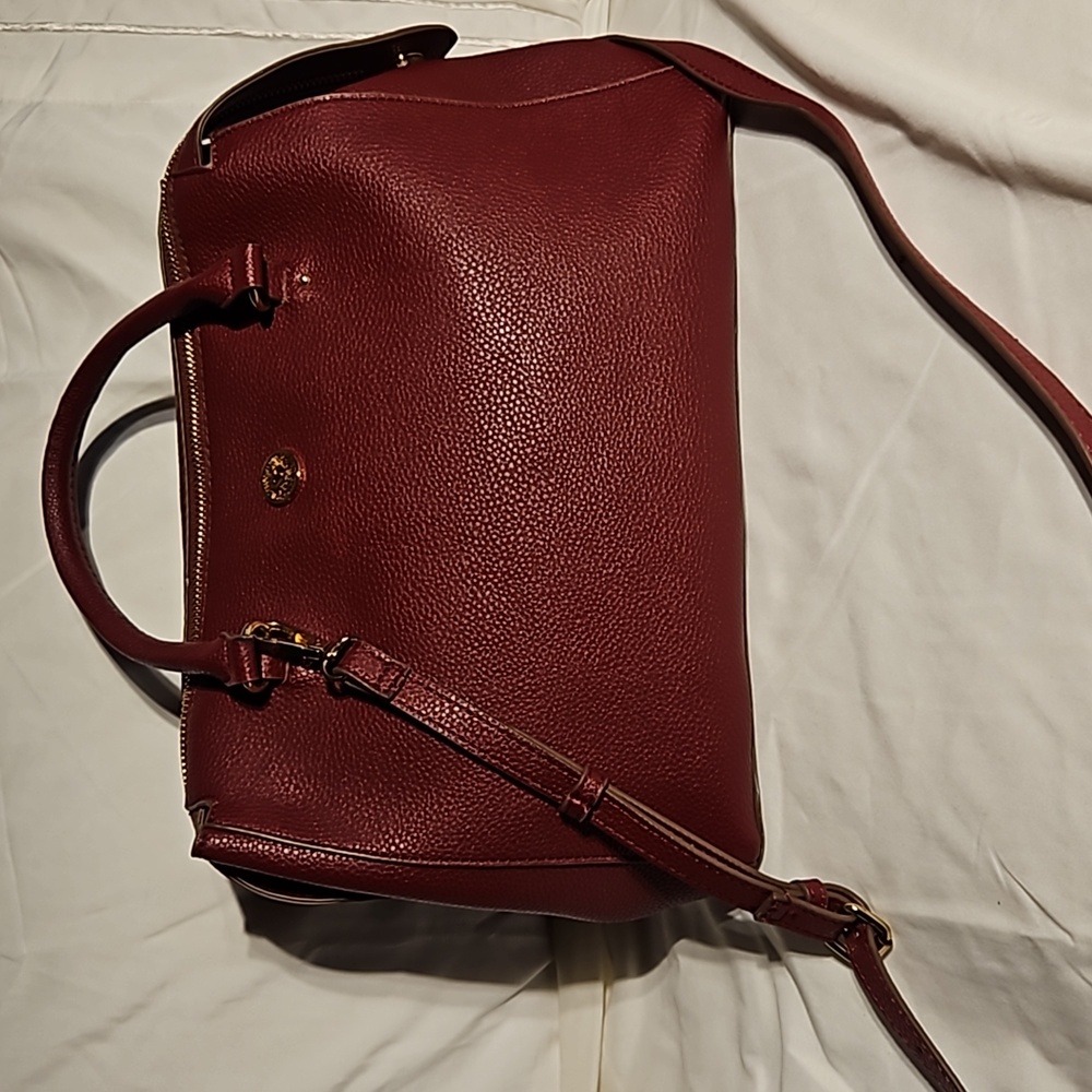 Anne Klein burgundy purse